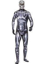 T2 Endoskelett Terminator Kostüm silber-