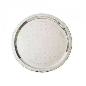 Tablett -Silberblume-, Lisbeth Dahl