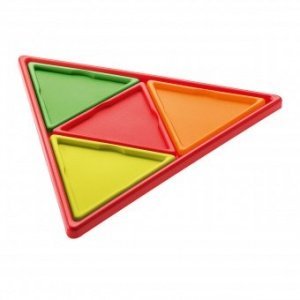 Tablett mit Untersetzern Prisma 4er Set 