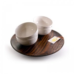 Tablett mit vier Schalen