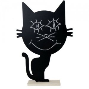 Tafel "Katze" inkl. Kreide H 32 cm