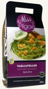 Tagliatelle Bandnudeln mit Spirulina, 25