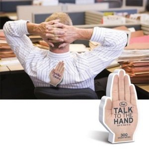 Talk To The Hand Notizblock