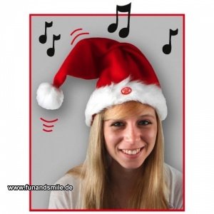 Tanzende Weihnachtsmütze mit Musik