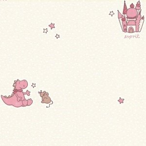 Tapete "Dragon Castle" rosa R7