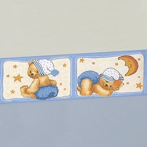 Tapetenbordüre bleu