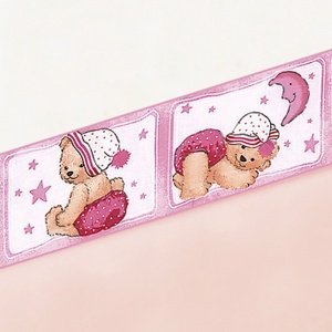 Tapetenbordüre rose