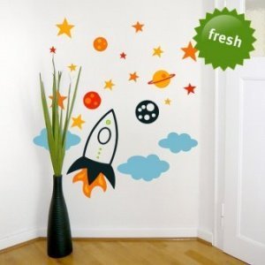 Tapetensticker Rakete