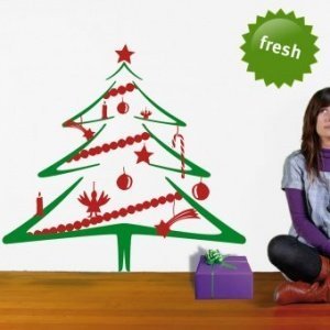 Tapetensticker Weihnachtsbaum