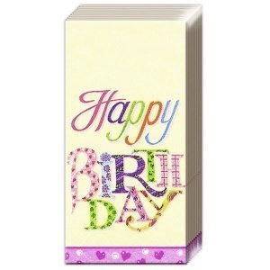 Taschentücher "Happy Birthday"