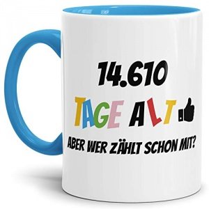 Tasse 14610 Tage alt