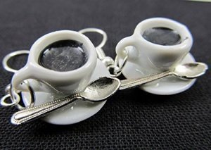 Tasse Kaffee Ohrringe