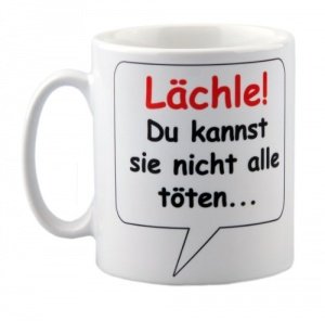 Tasse Lächle