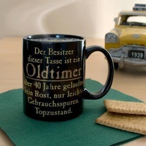 Tasse *Oldtimer* zum 40. Geburtstag