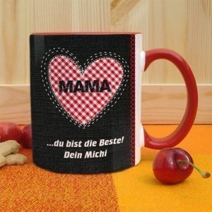 Tasse mit Herz und persönlichem Auf