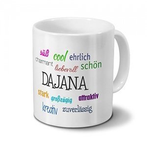 Tasse mit Namen - Positive Eigenschaften