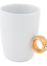 Tasse mit Ring gold