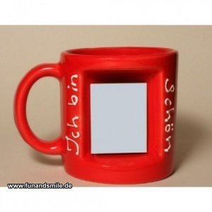 Tasse mit Spiegel - Ich bin schön