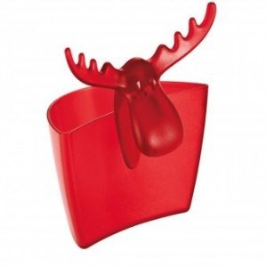 Tassenutensilo Rudolf transparent rot