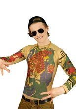 Tattoo-Shirt Tiger bunt