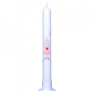 Taufkerze Engelchen rosa