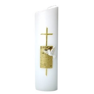 Taufkerze Modern, gold