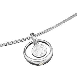 Taufring-Kette mit Schutzengel