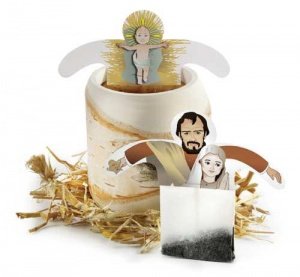 _ TEA MESSAGE Weihnachtskarte HOLY XMAST