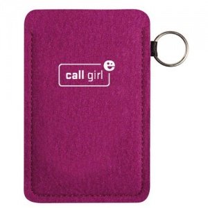 _ TELEFONZELLE Filz-Handytasche CALL GIR