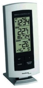 Technoline Wetterstation WS 9140-IT mit Funkuhr und Innen- und Außentemperaturanzeige 