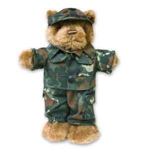 Teddy klein mit Dienstbekleidung fleckta