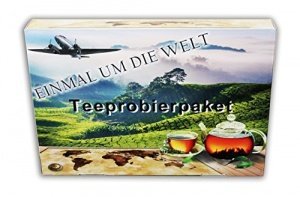 Tee Probierpaket einmal um die Welt im edlen Geschenkpaket 12 x 25 g