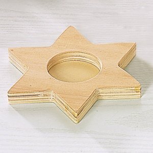Teelicht "Stern" zum Bemalen