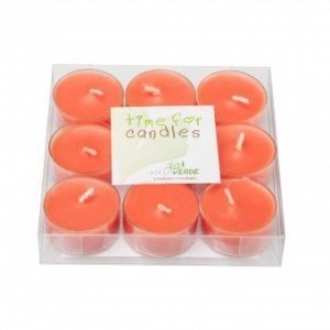 Teelichter 9er Set orange