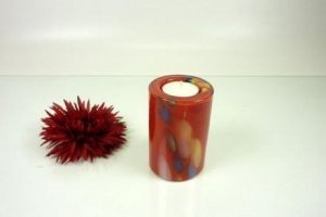 Teelichthalter 10cm rot