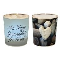 Teelichthalter 365 Tage Gesundheit 64057