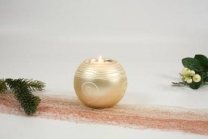 Teelichthalter Champagner 7,7x7,5cm