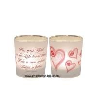 Teelichthalter Glück in der Liebe la vid