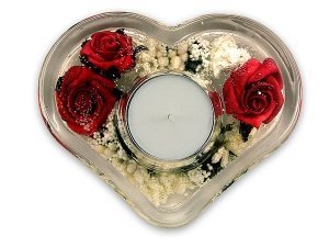 Teelichthalter Heart mit wunderschönen r