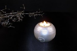 Teelichthalter Weiß 7,7 x 7,5cm