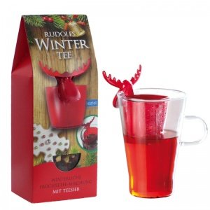 Teesieb *Red Nose* mit Tee-Mischung