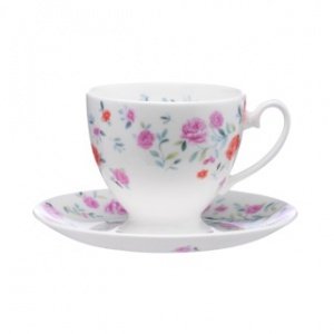 "Teetasse und Untertasse „Ascot"" weiß m