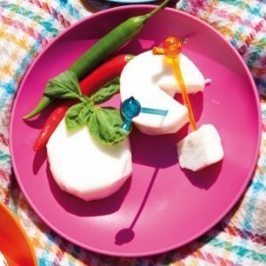 Teller Rondo 4er Set tief solid pink