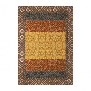 Teppich Latemar, gelb/rot, 195 x 135 cm