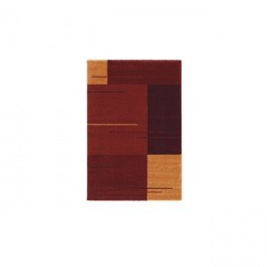 Teppich Samoa Design rot-gelb, 120 x 180