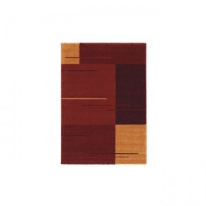 Teppich Samoa Design rot-gelb, 140 x 200