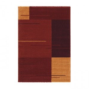 Teppich Samoa Design rot-gelb, 200 x 290