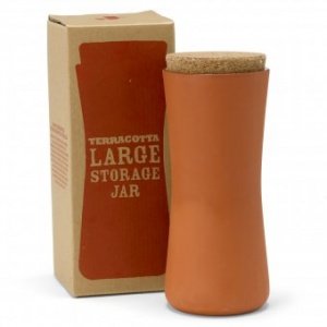Terracotta Vorratsdose groß