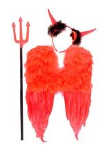 Teufel-Accessoire-Set mit Flügeln