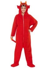 Teufel Kinder-Kostüm Overall rot